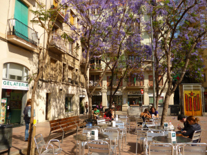 Great cafes and relaxing vibe, along with great art installations and surrealist architecture, Gracia is a great place to spend an afternoon. (Credit: barcelona-home.com)